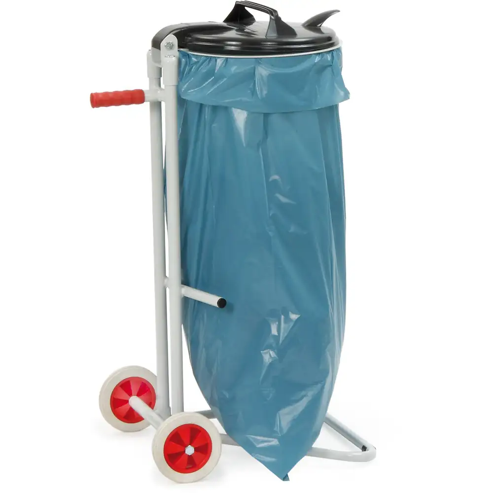 [1386] FETRA 1386 Collecteur de déchets support 2 pieds et 2 roues