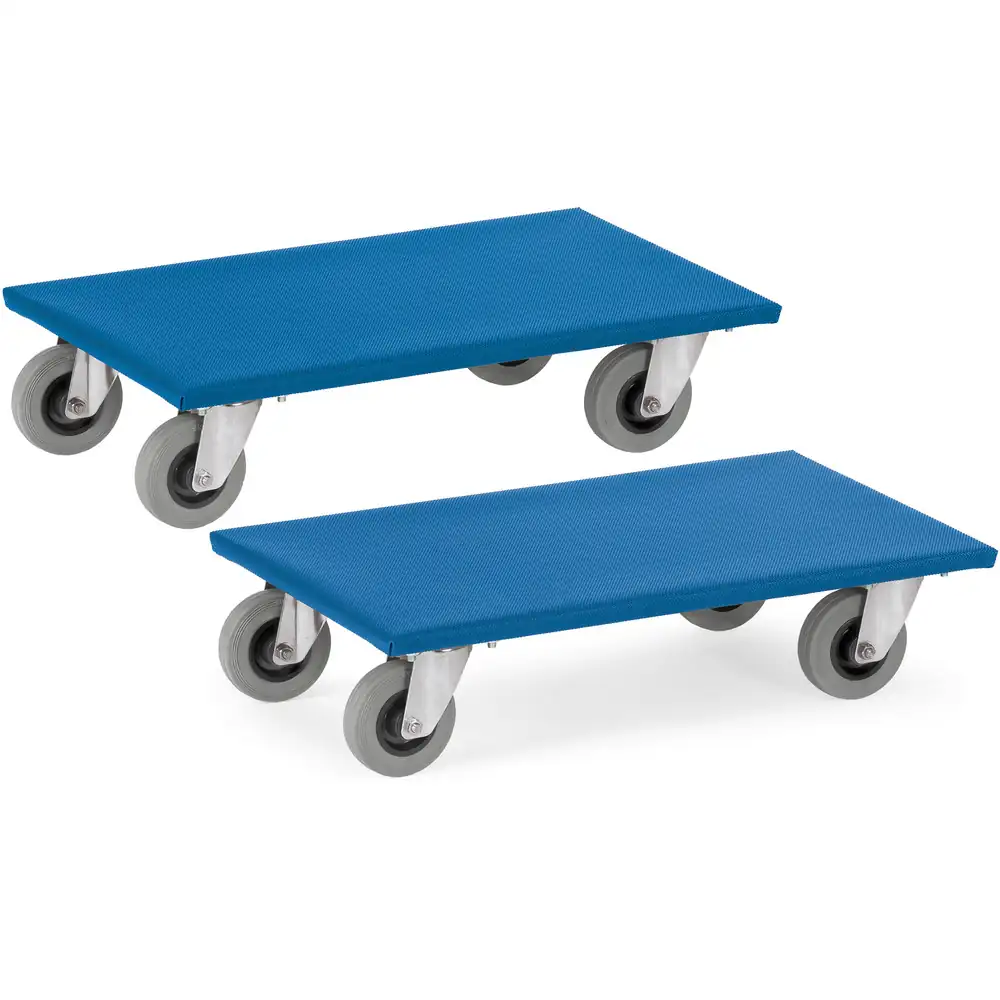 FETRA 2351 Rouleurs pour meubles à roues caoutchouc, 250 kg