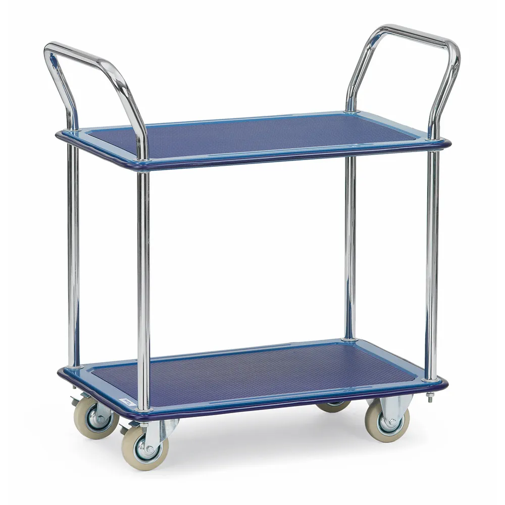 FETRA Chariot acier à 2 plateaux