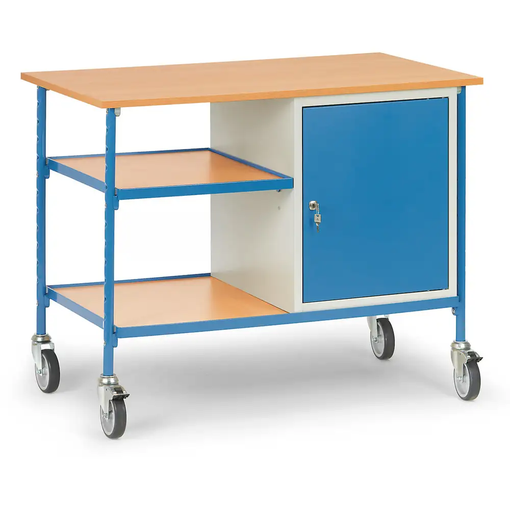 [5864] FETRA 5864 Table roulante avec 1 placard à serrure