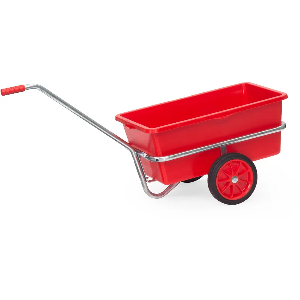 Fetra Handtrekwagen 6101V - massief rubber - verzinkt