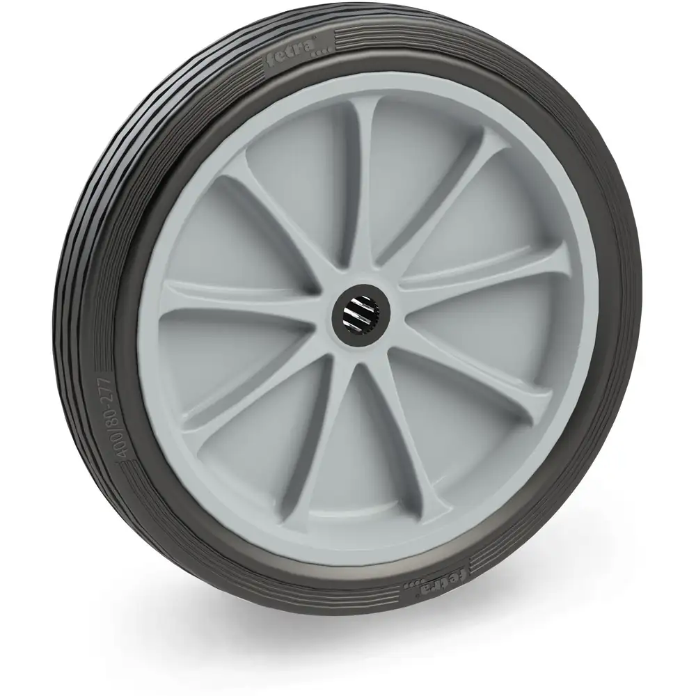 FETRA Roue caoutchouc 400 x 74 mm - rainures