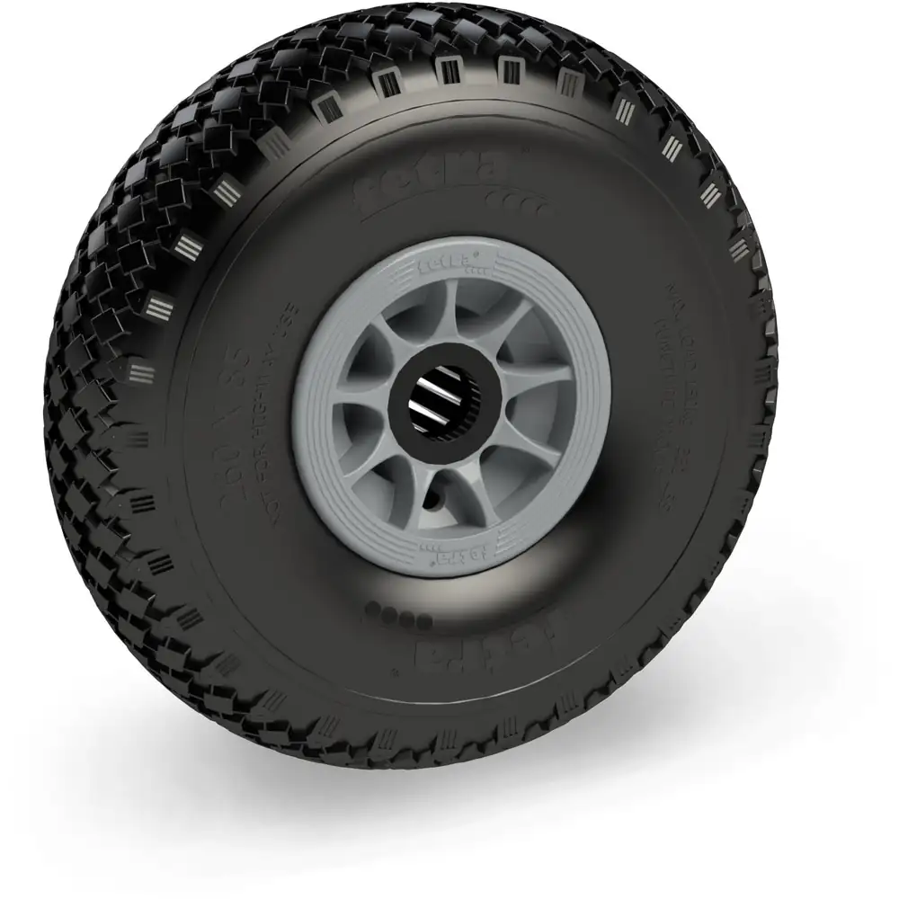 [72607G] FETRA 72607G Roue mousse PU 260 x 85 mm - crampons 