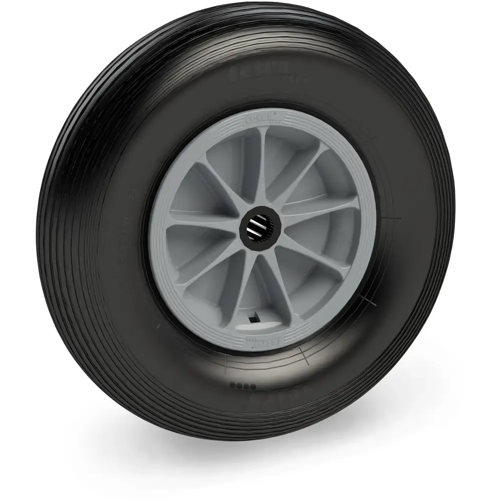 FETRA Roue mousse PU 400 x 100 mm - rainures