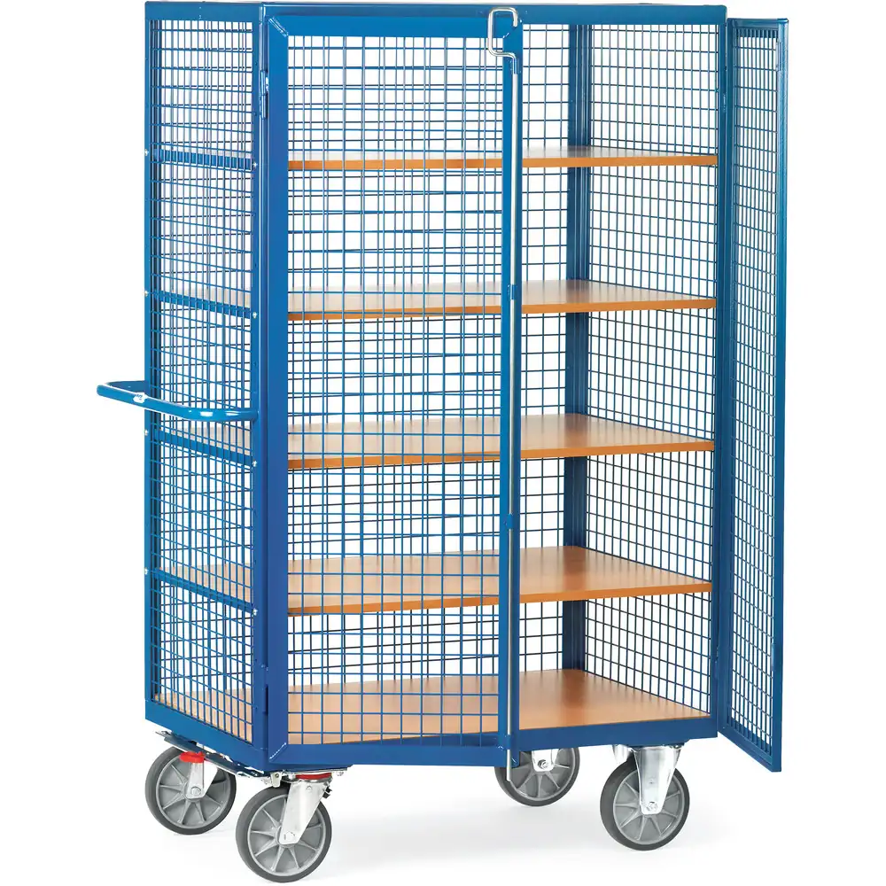 FETRA 4392 Chariot fermé en treillis, fermeture par barre