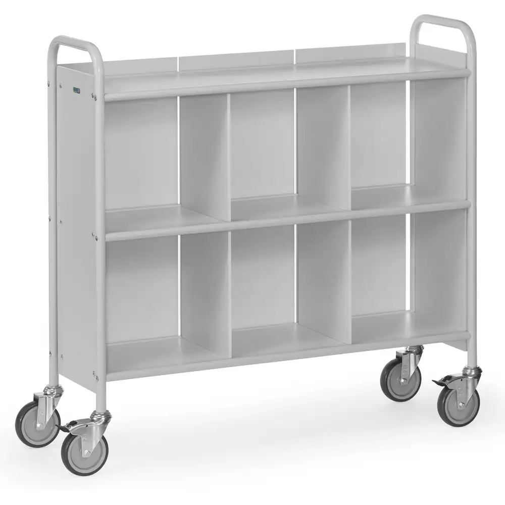 [4878] FETRA 4878 Chariot de bureau gris, cloison + séparations (Standard)