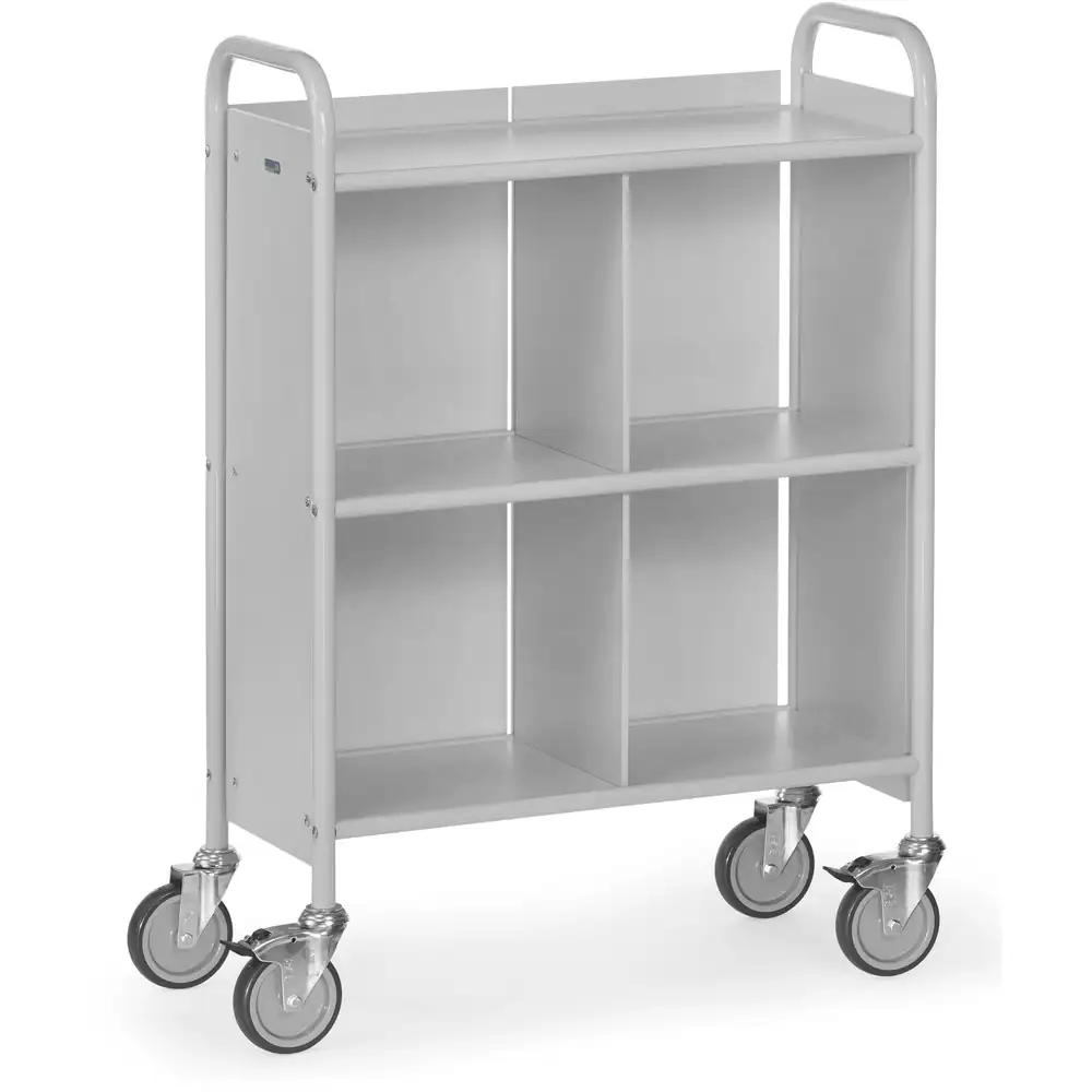 [4873] FETRA 4873 Chariot de bureau gris, cloison + séparation (Standard)
