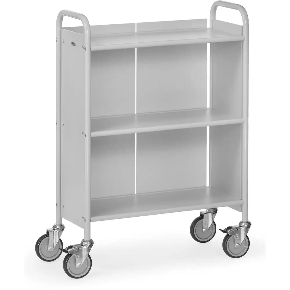 [4871] FETRA Chariot de bureau gris, cloison à l'arrière (Standard)