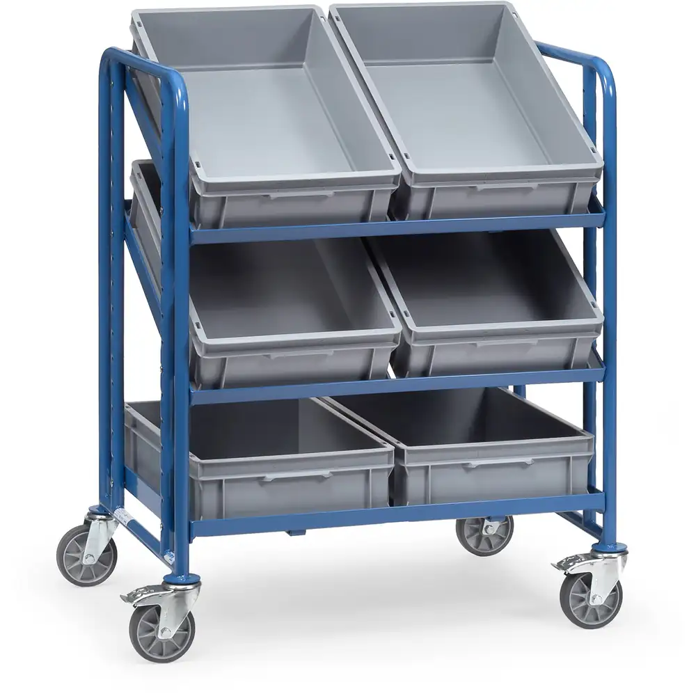FETRA 2392 Servante pour bacs 2392 - avec 6 bacs