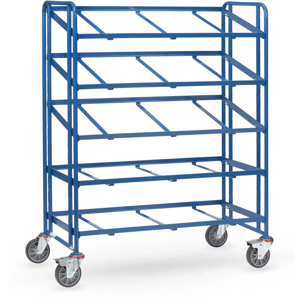 [1383] FETRA Servante pour bacs, armature ouverte, 5 plateaux