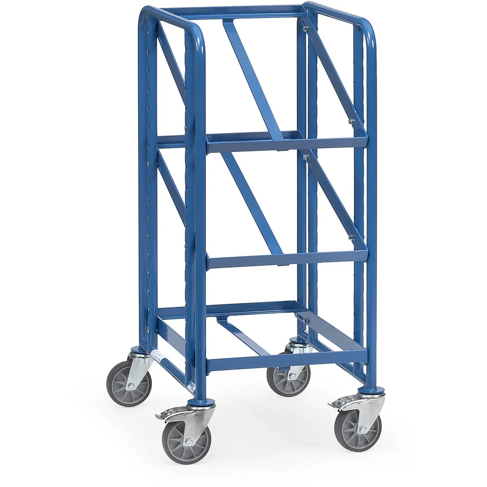 FETRA Servante pour bacs, armature ouverte, 3 plateaux