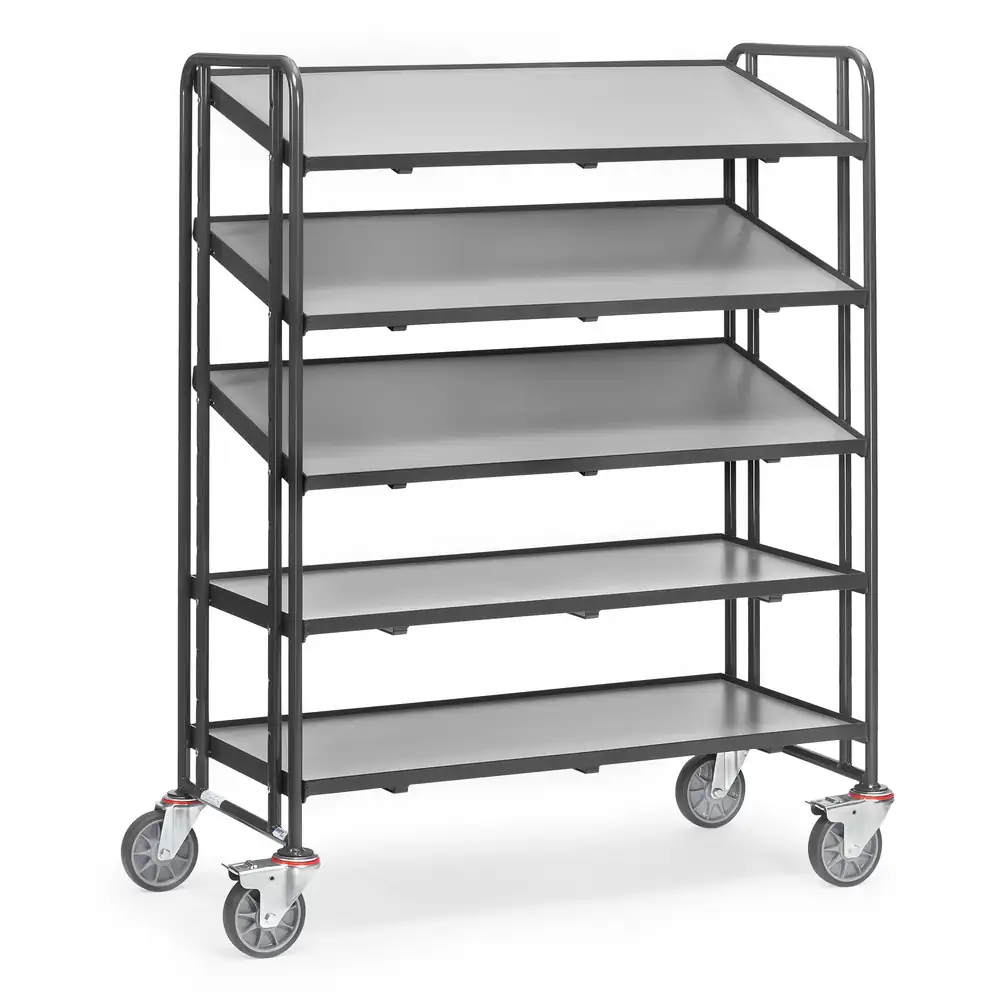 [1384/7016] FETRA 1384-7016 Servante pour bacs, avec 5 plateaux (Standard)