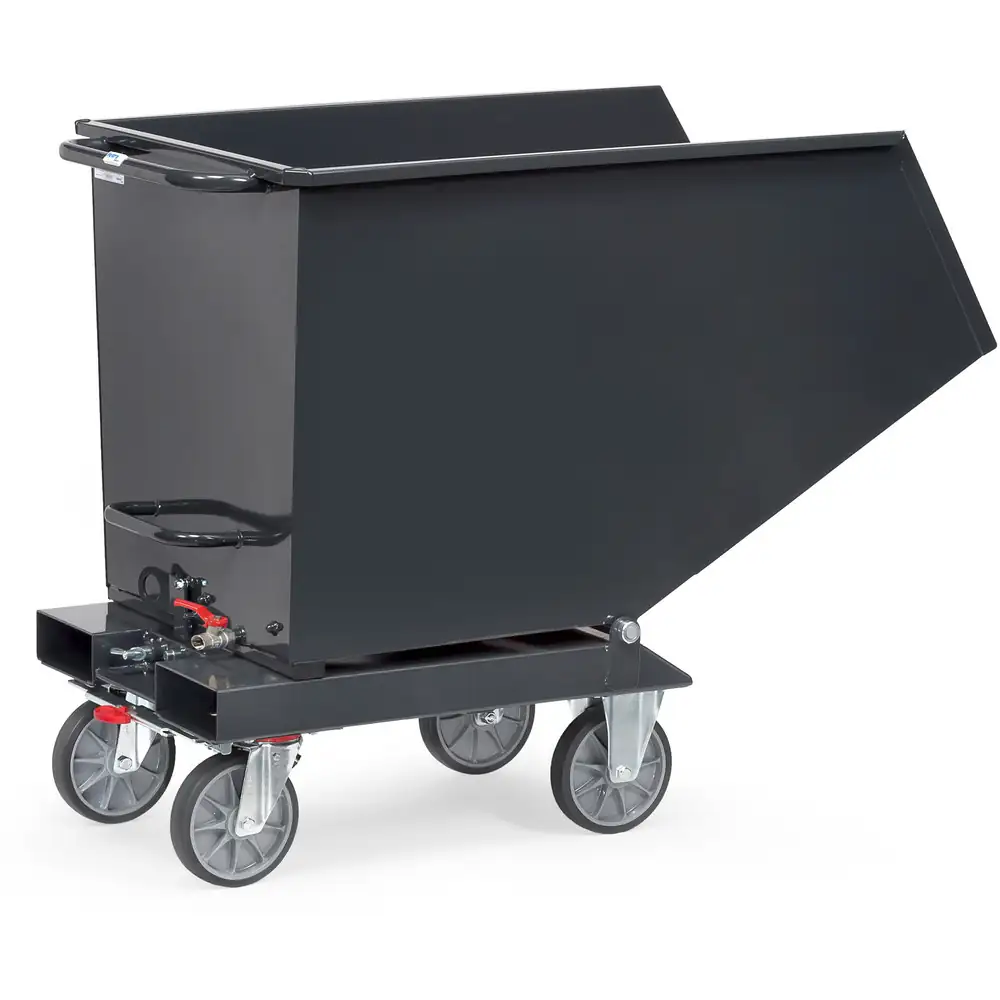 FETRA 4702A-7016 Chariot benne basculante 4702A/7016 avec robinet