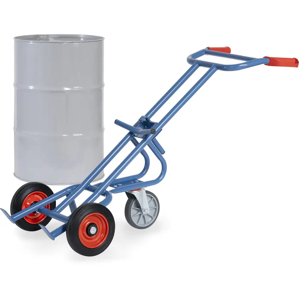 FETRA 1071 Diable à fûts 1071 charge 300 kg avec roue d'appui