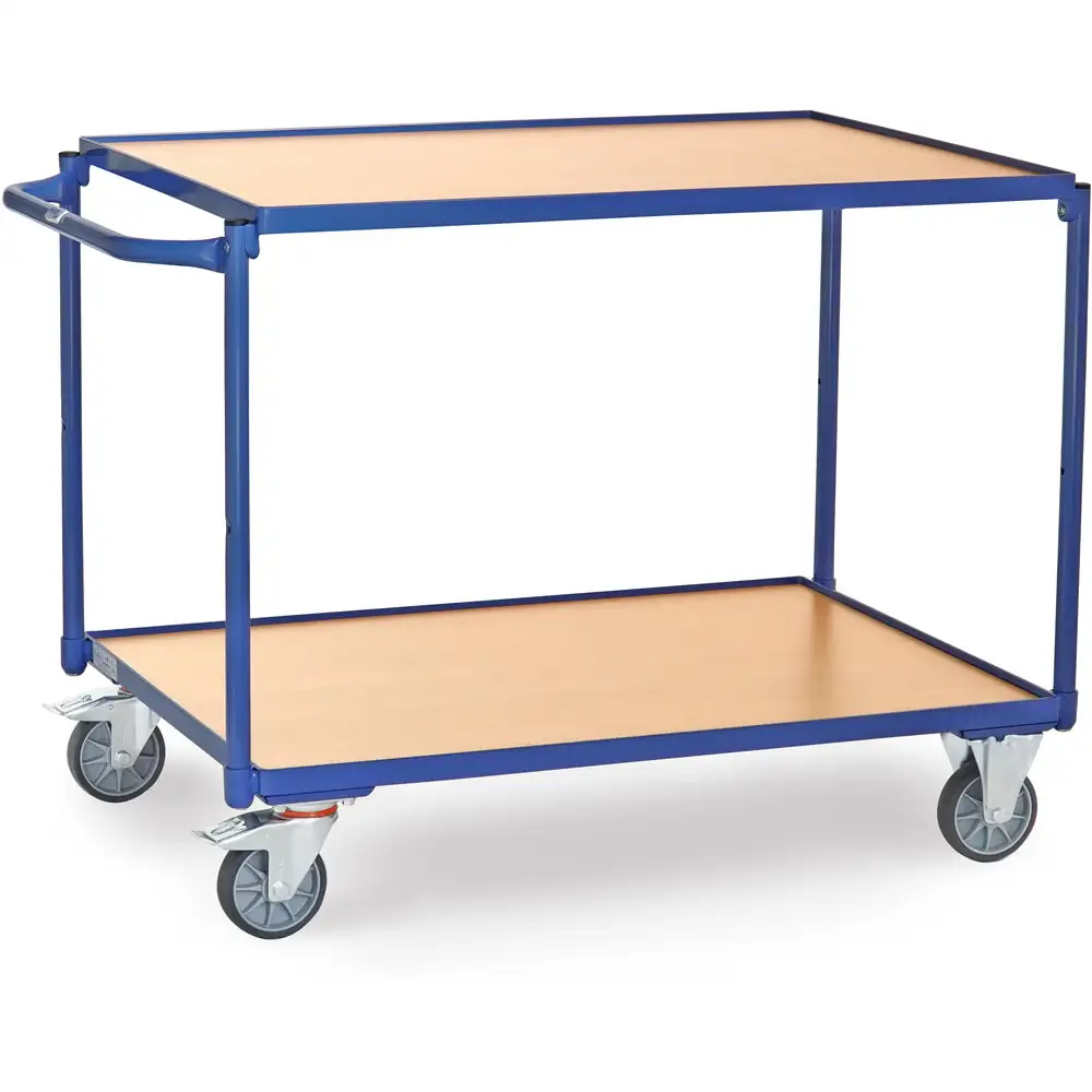 FETRA 2944 Servante 300 kg, 2 plateaux avec barres de poussée