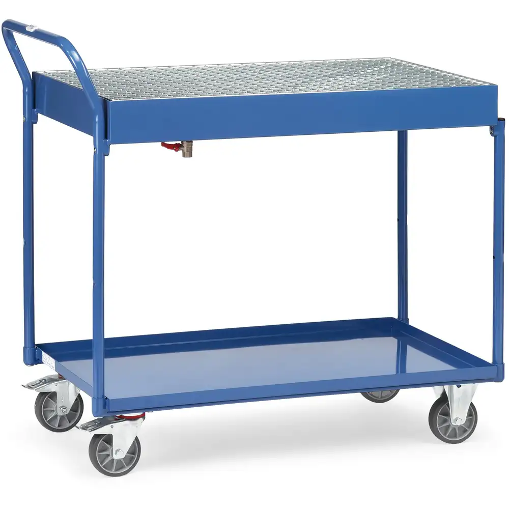 FETRA 2722 Chariot tôlé avec bac étanche et robinet