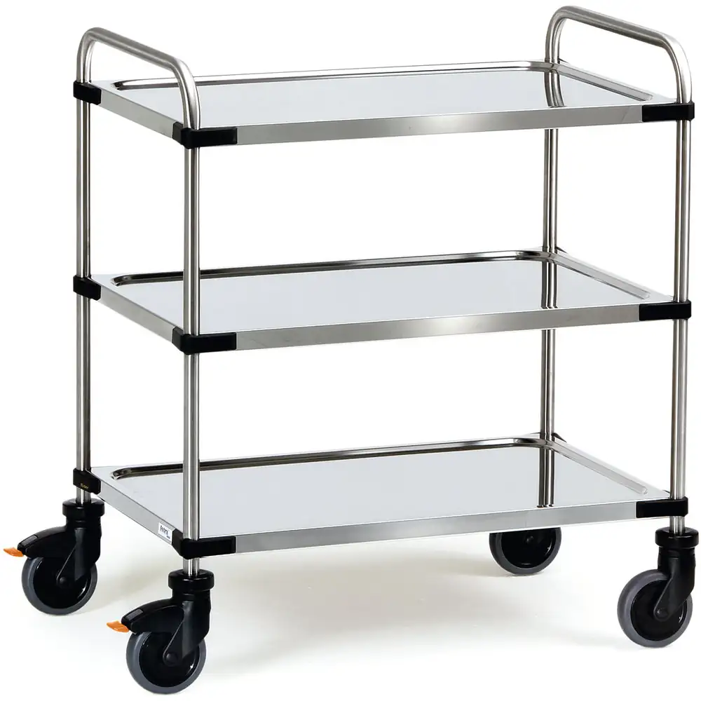 FETRA 5038 Chariot inox 3 plateaux