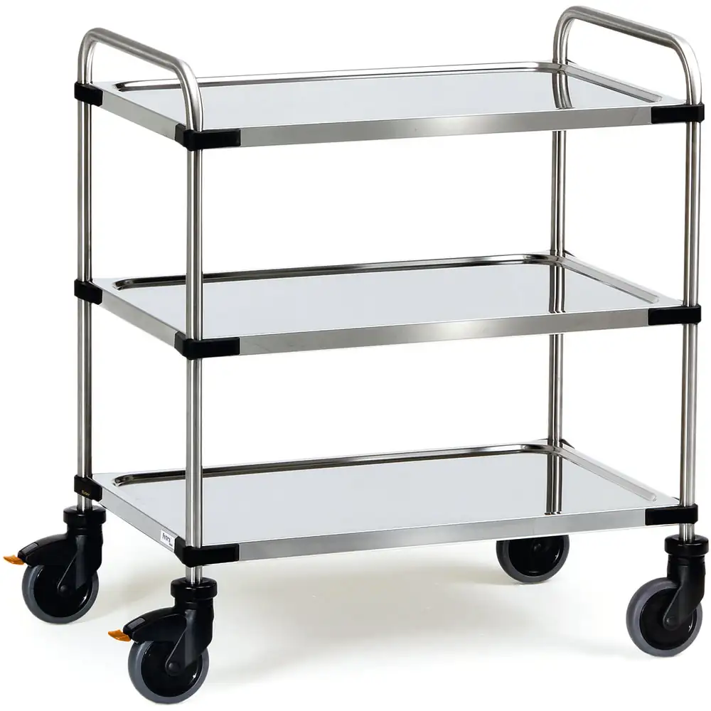 FETRA Chariot inox 3 plateaux