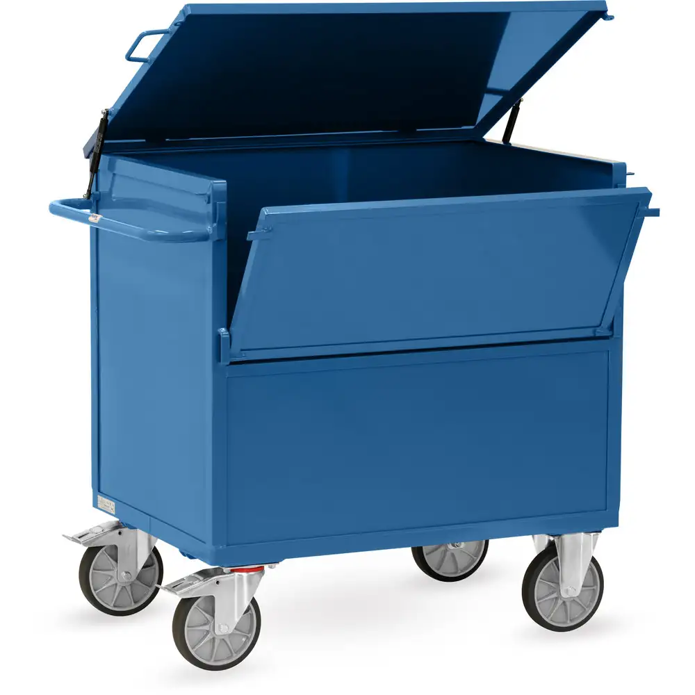 [2862] FETRA 2862 Chariot caisse en tôle acier soudé avec couvercle (Standard, Standard, Standard, Standard, Standard, Standard, Standard)