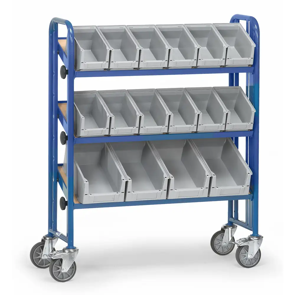 [2882] FETRA 2882 Chariot de mise à disposition 2882 - avec 16 bacs (Standard)