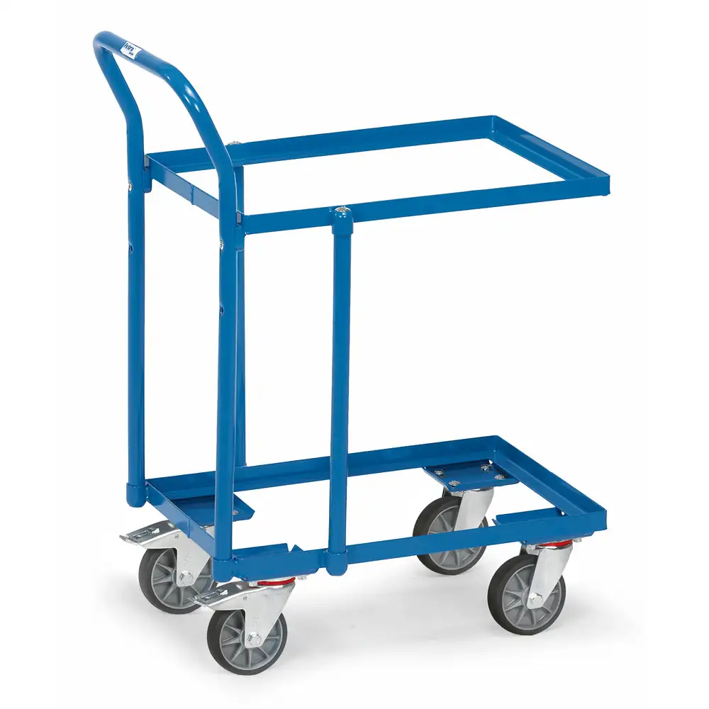 [135600] FETRA Rouleur de bacs à 2 étages armature ouverte (Standard, Standard, Standard)