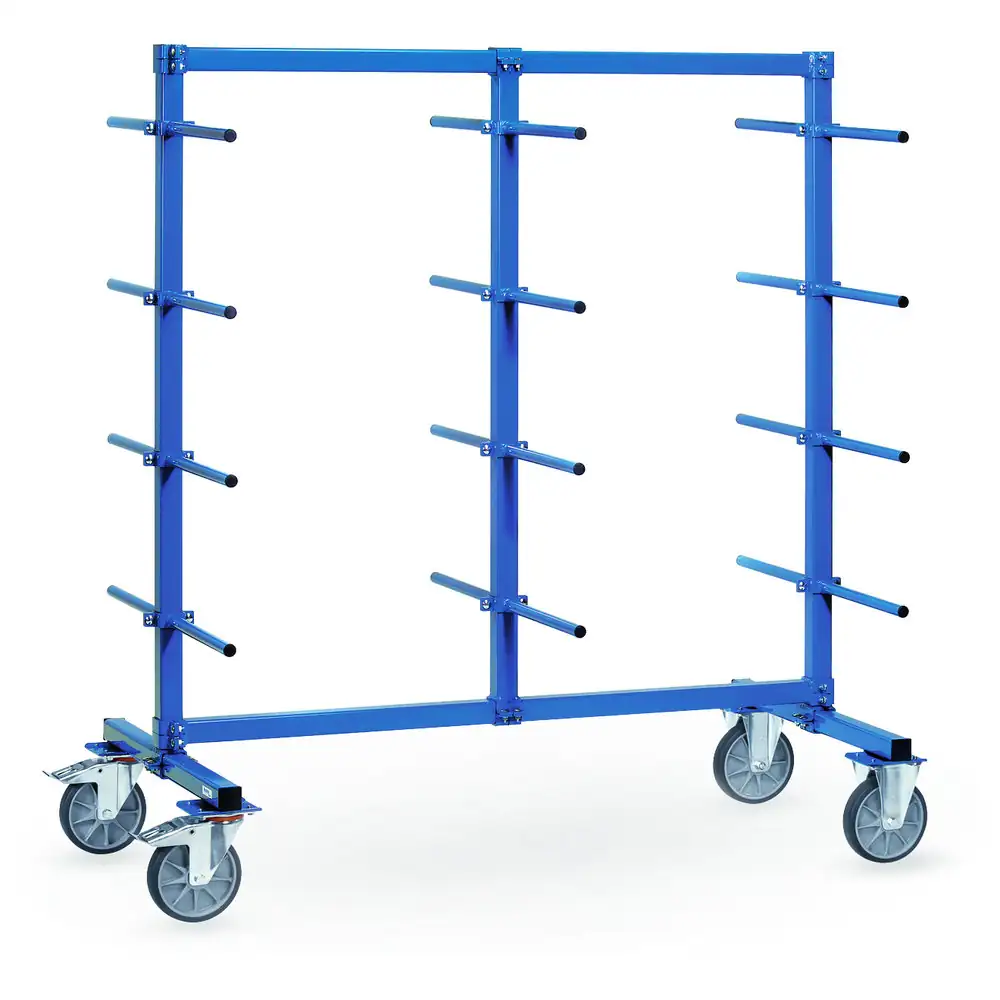 [4624-1] FETRA Chariot à barres de portée horizontales en PVC (Standard, Standard, Standard, Standard, Standard)