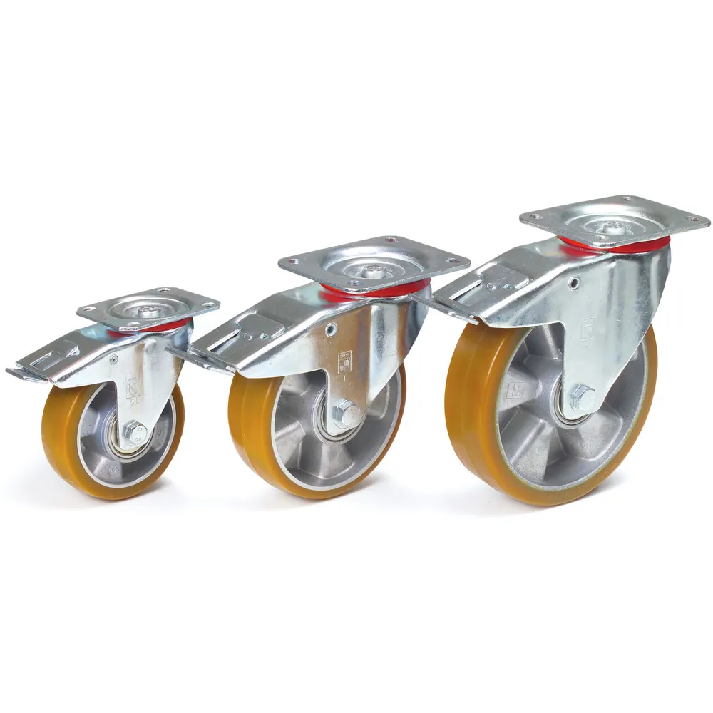 FETRA Roue pivotante à frein à bandage polyuréthane