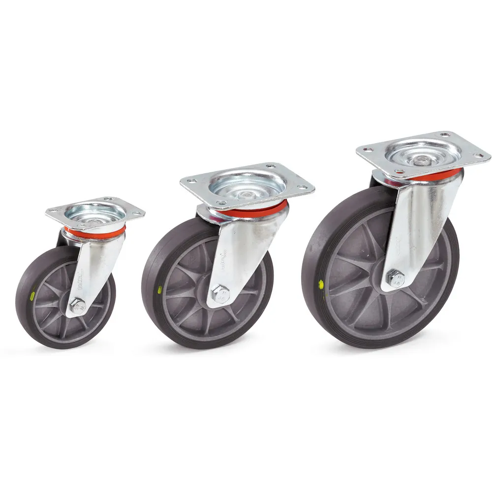 FETRA Roue pivotante à bandage TPE, ESD, sans frein