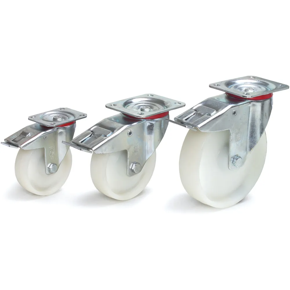 FETRA Roue pivotante à frein à bandage polyamide