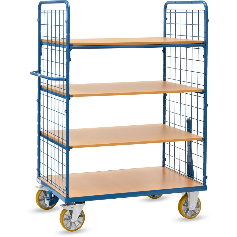 FETRA Chariot grillagé à plateaux déplacement en train