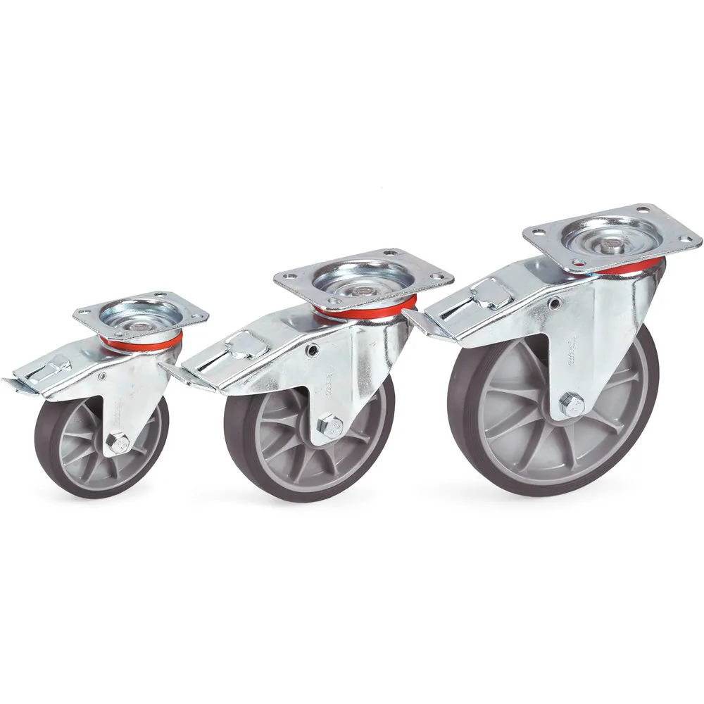 [71614] FETRA Roue pivotante TPE (élastomère thermoplastique)