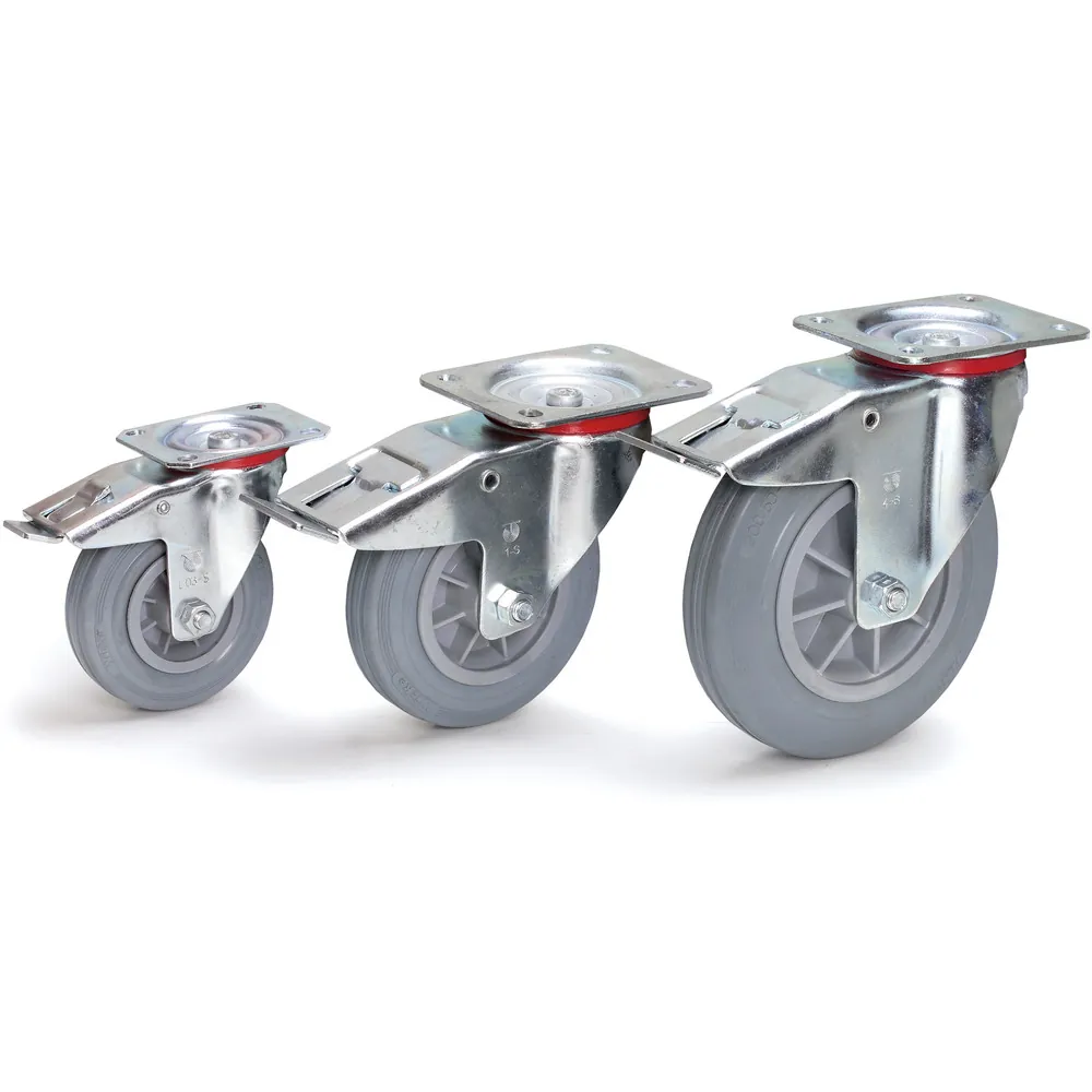 [71112] FETRA Zwenkwiel met rem 125 x 38 mm