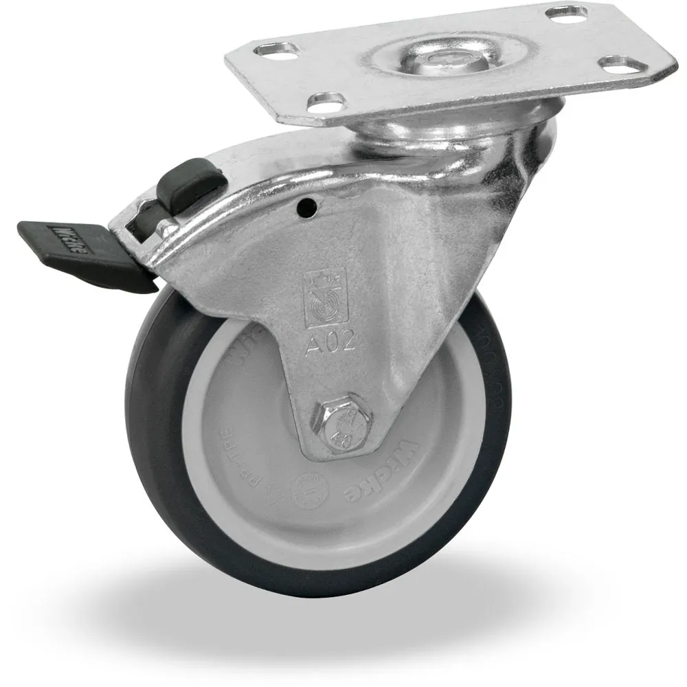 [71615] FETRA Zwenkwiel met rem 125 x 32 mm