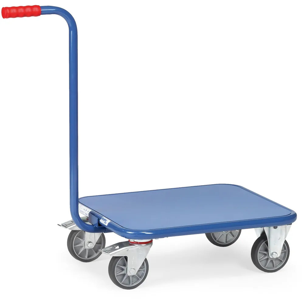 FETRA Chariot à col de cygne 1163, plateau tôlé