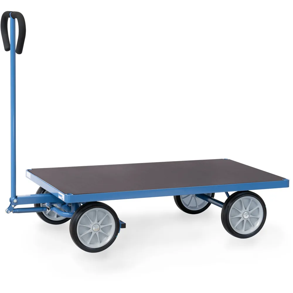 Fetra Handtrekwagen 4001V met platform - massief rubber