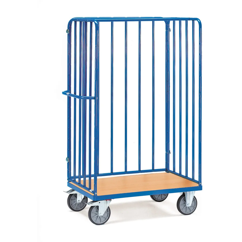[8383-1] FETRA Chariot haut pour colis, 3 ridelles à barres