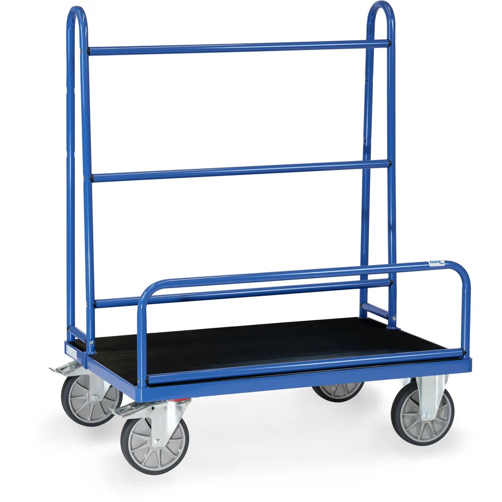 FETRA Chariot porte-panneaux 4432 revêtement caoutchouc
