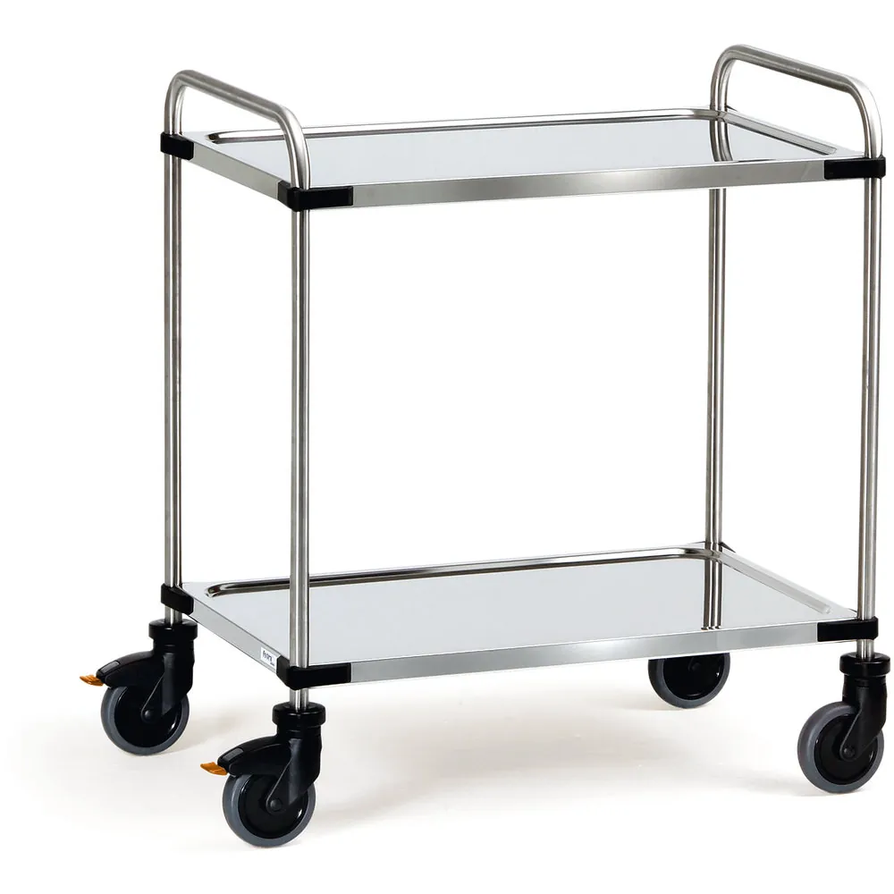 FETRA Chariot inox 2 plateaux