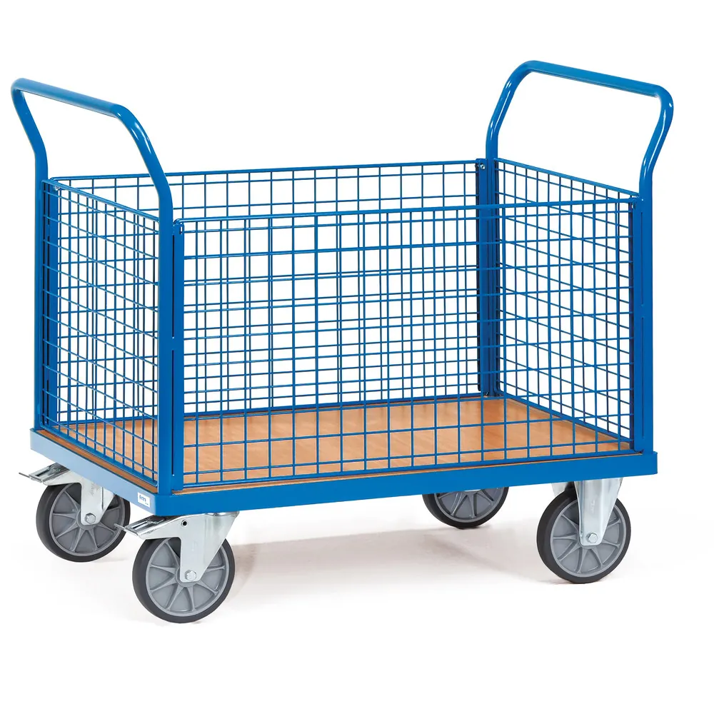 [1551] FETRA Chariot 4 ridelles en treillis métallique