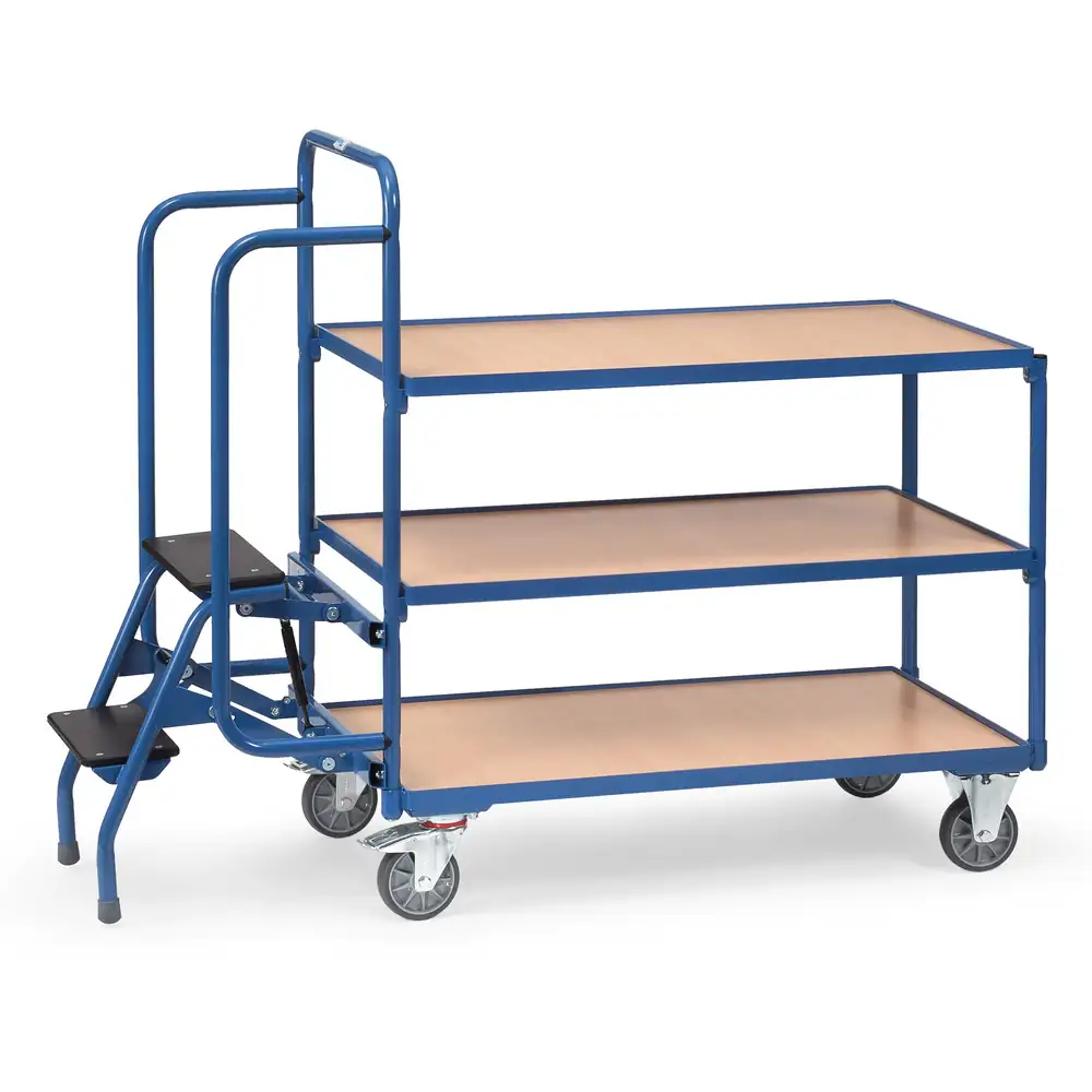 [2106] FETRA 2106 Chariot pour commandes, 3 plateaux avec marchepied