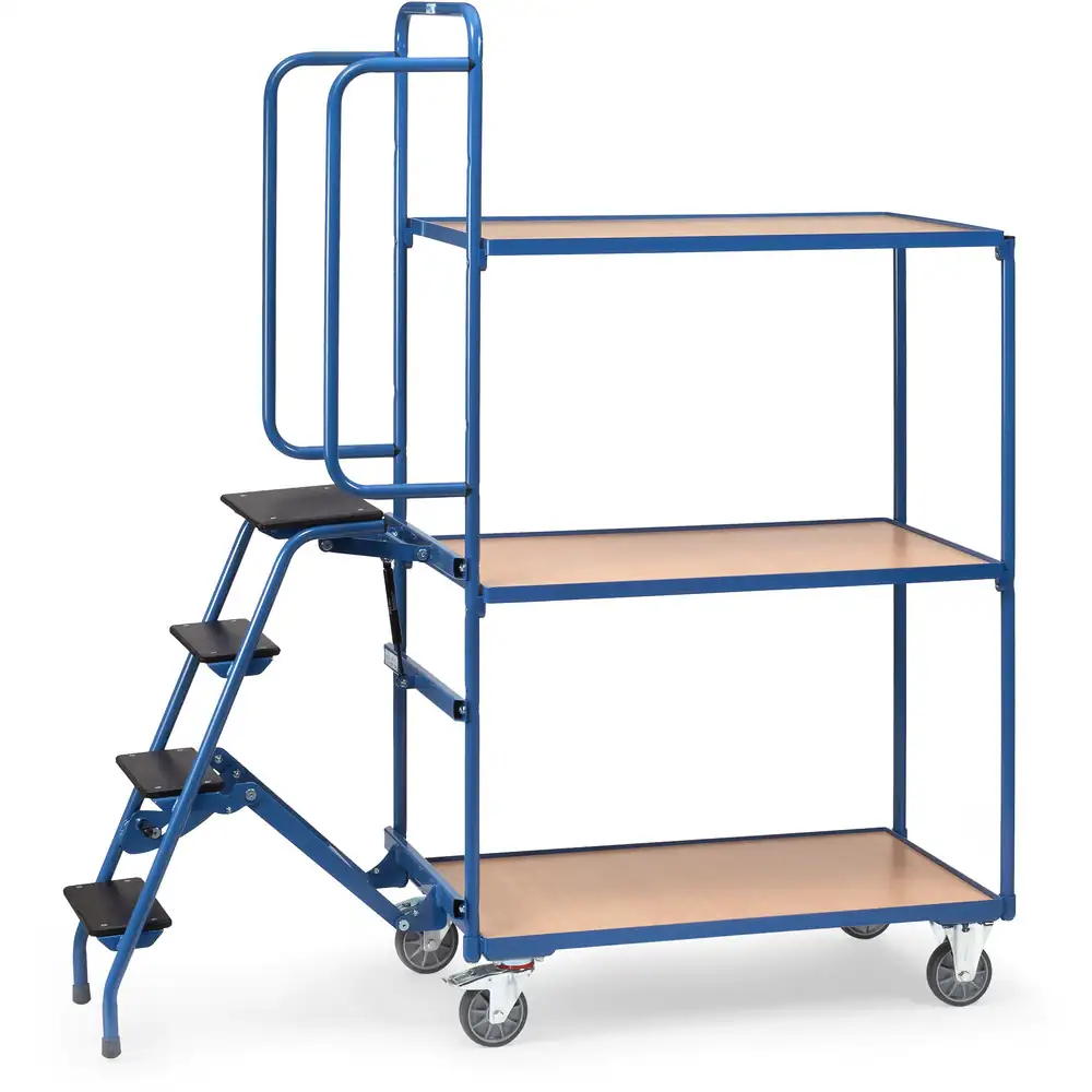 [2107] FETRA 2107 Chariot pour commandes, 3 plateaux avec marchepied