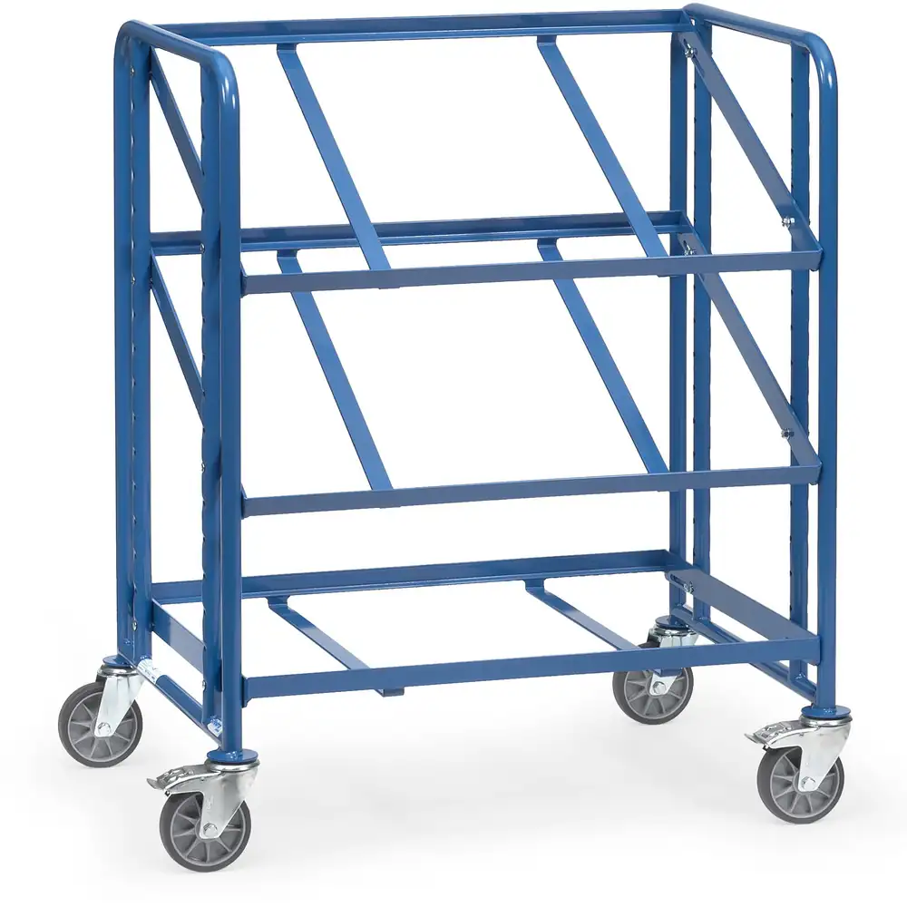 [2390] FETRA 2390 Servante pour bacs, armature ouverte, 3 plateaux