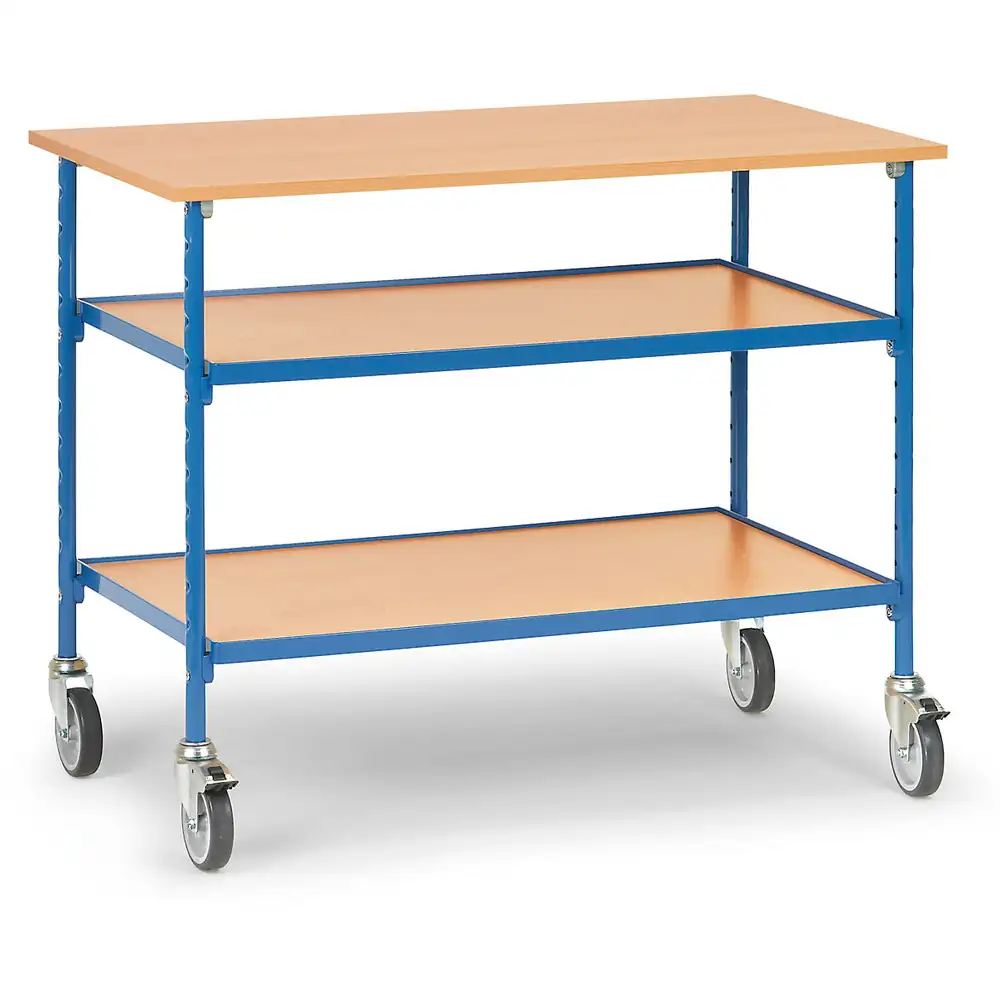 [5862] FETRA 5862 Table roulante avec 2 plateaux règlables