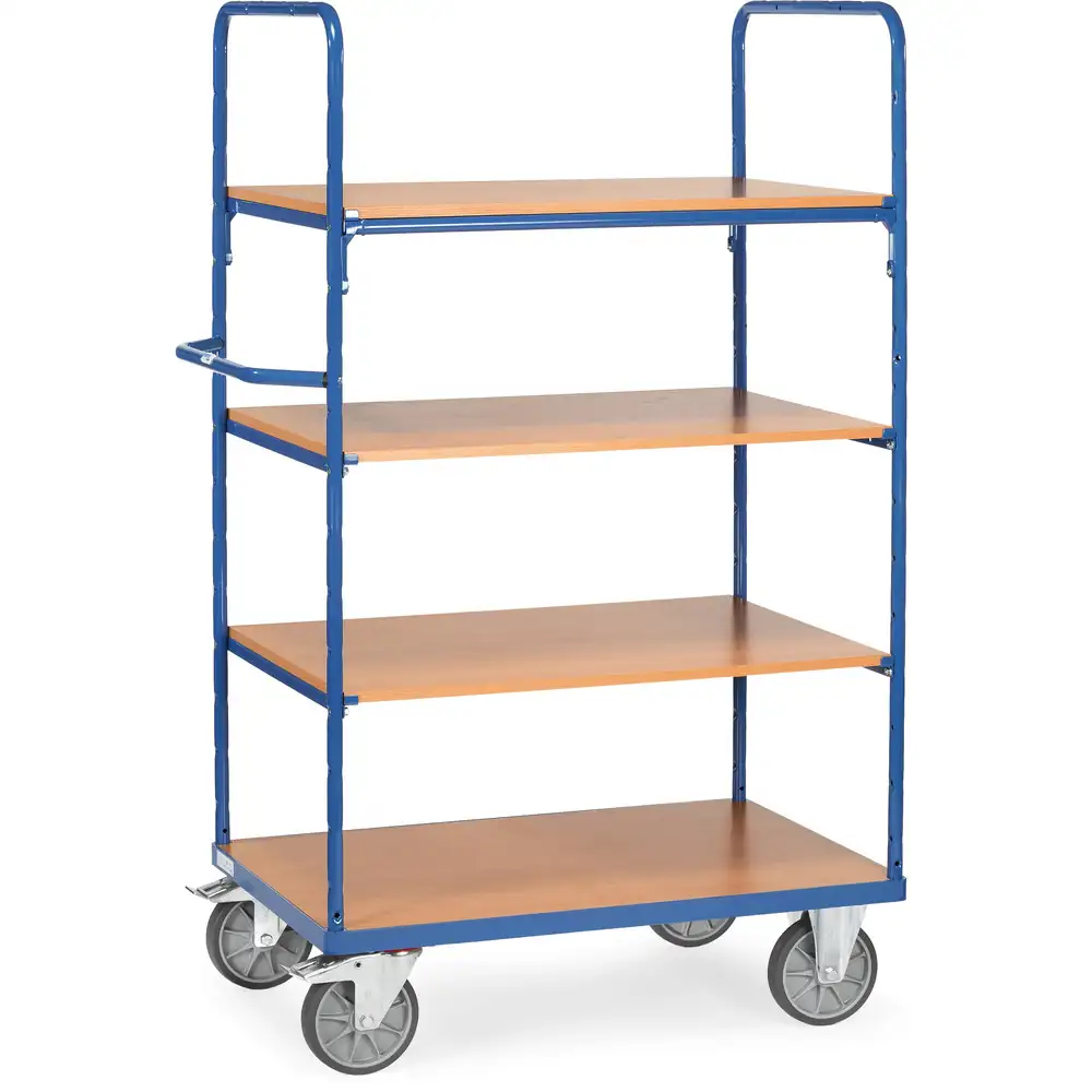 [8302] FETRA 8302 Chariot haut 4 plateaux, 2 ridelles ouvertes