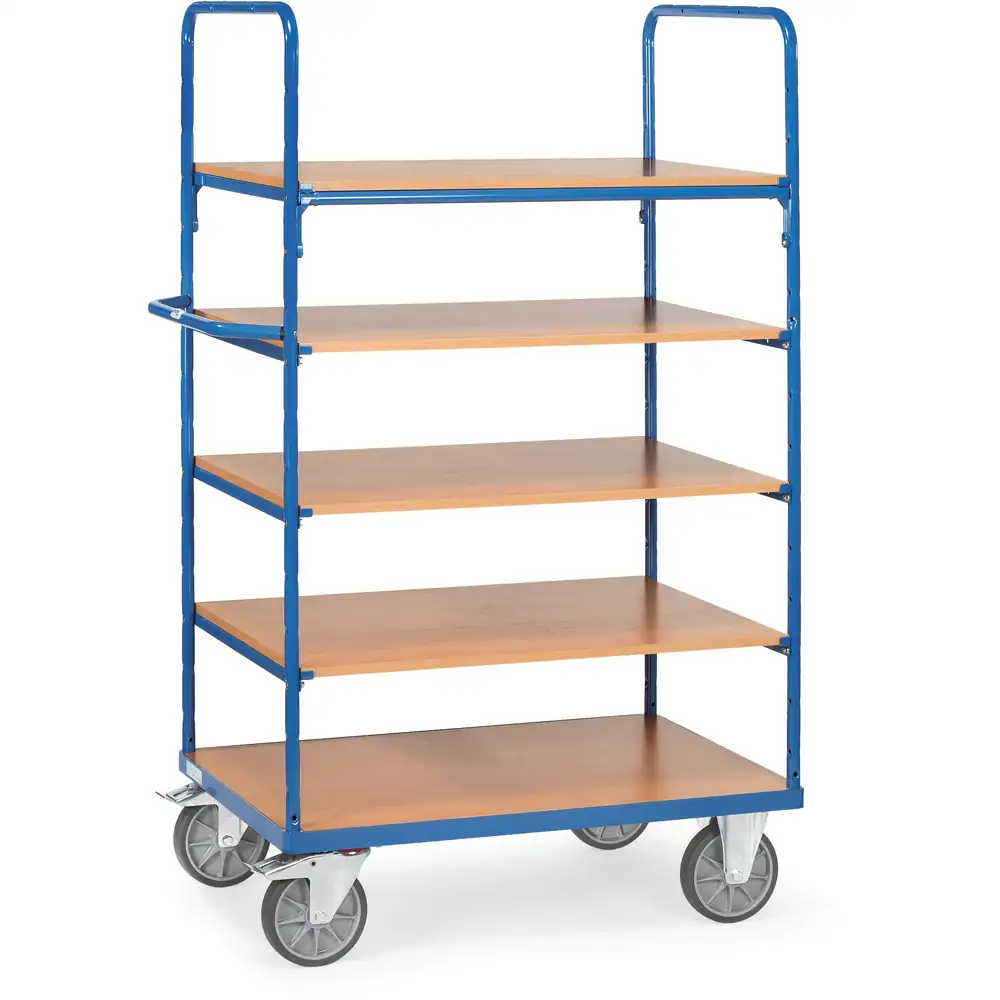 [8342] FETRA 8342 Chariot haut, 5 plateaux et 2 ridelles ouvertes