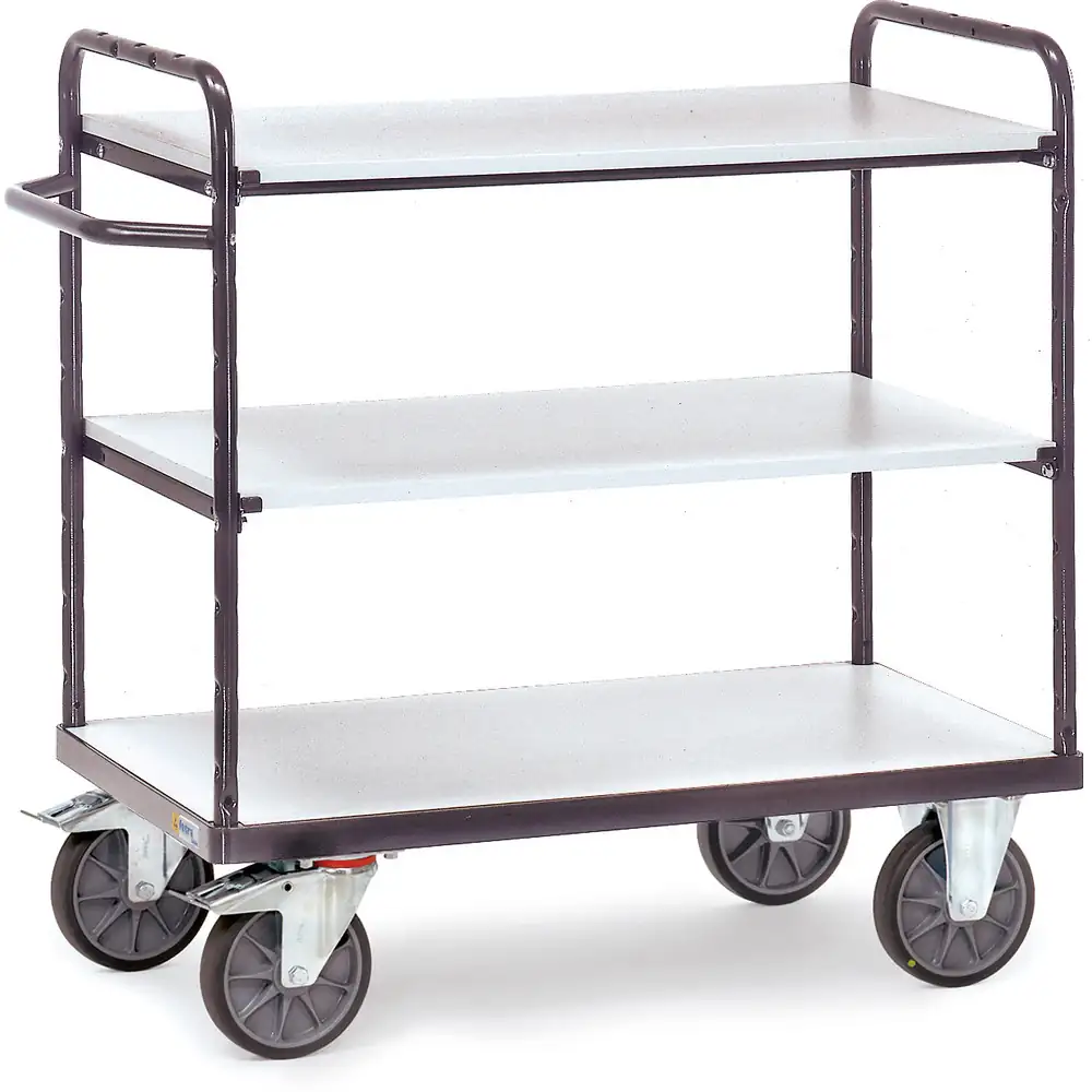 [9100] FETRA 9100 Chariot ESD , 3 plateaux et 2 ridelles ouvertes