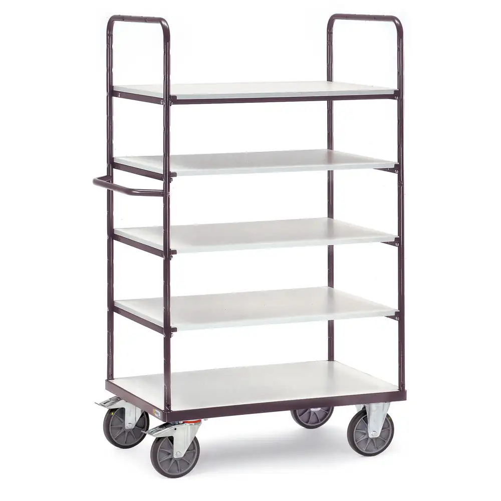 [9342] FETRA 9342 Chariot haut ESD, 5 plateaux et 2 ridelles