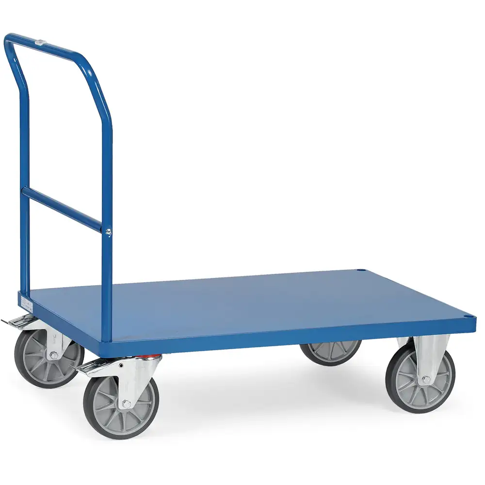[2502B] Fetra Duwbeugelwagen 2502B - flush staalplaat platform