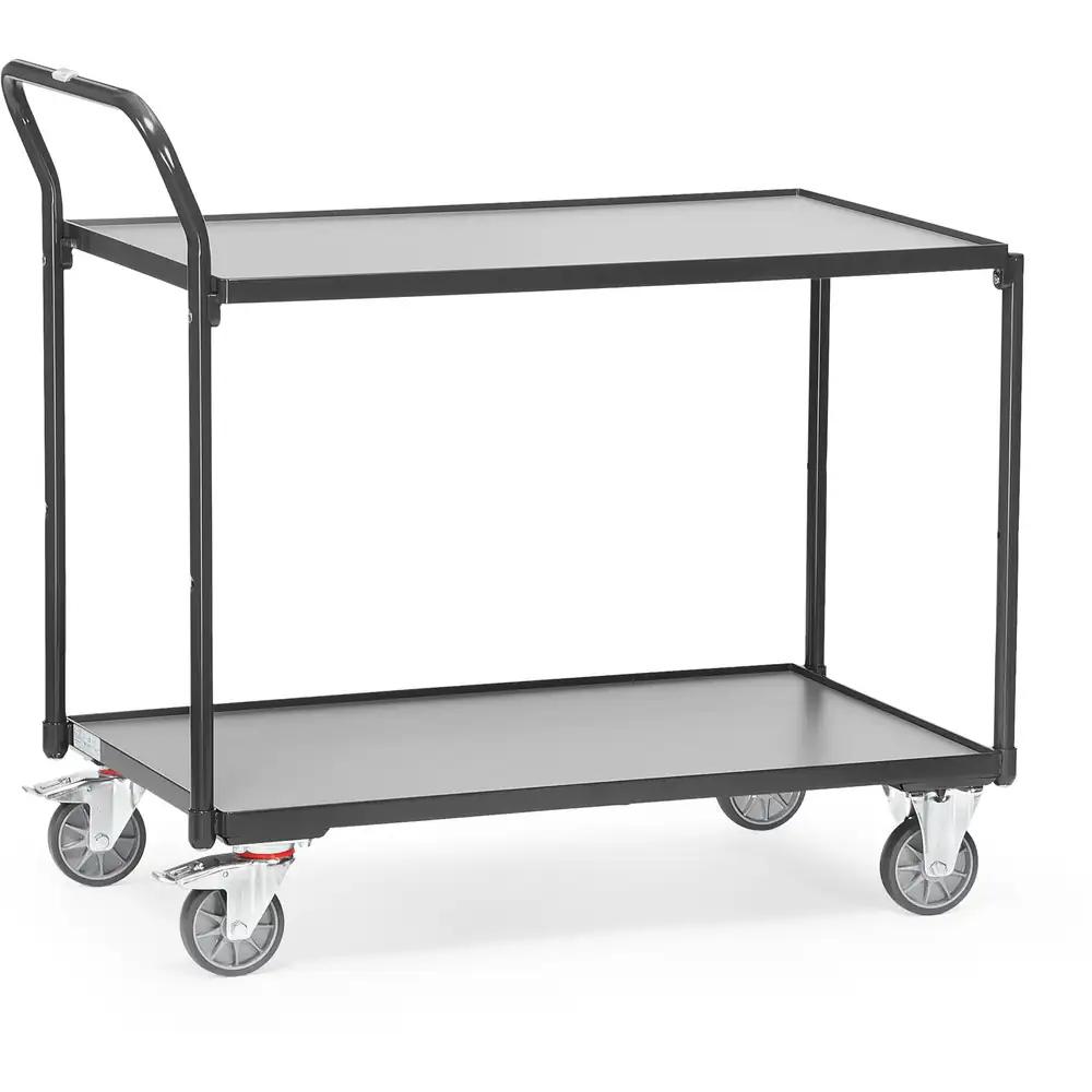 [2742/7016] FETRA 2742-7016 Servante 300 kg, 2 plateaux avec barres de poussée