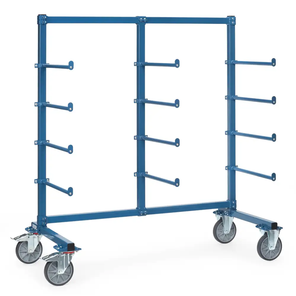 [4615-1AS] Fetra Draagarmwagen 4615-1AS met afrolbeveiliging en PVC